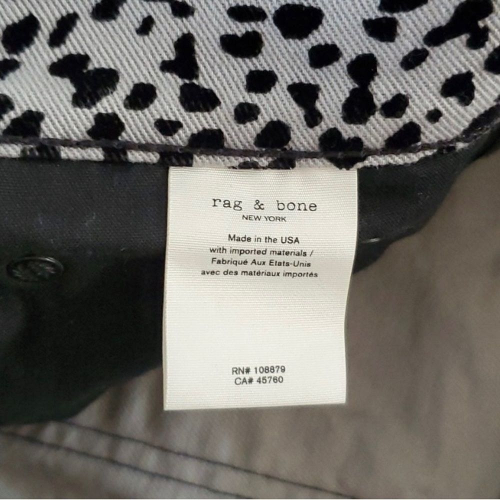 #308 Rag & Bone Hana Velvet Print Cheetah Jeans - image 7